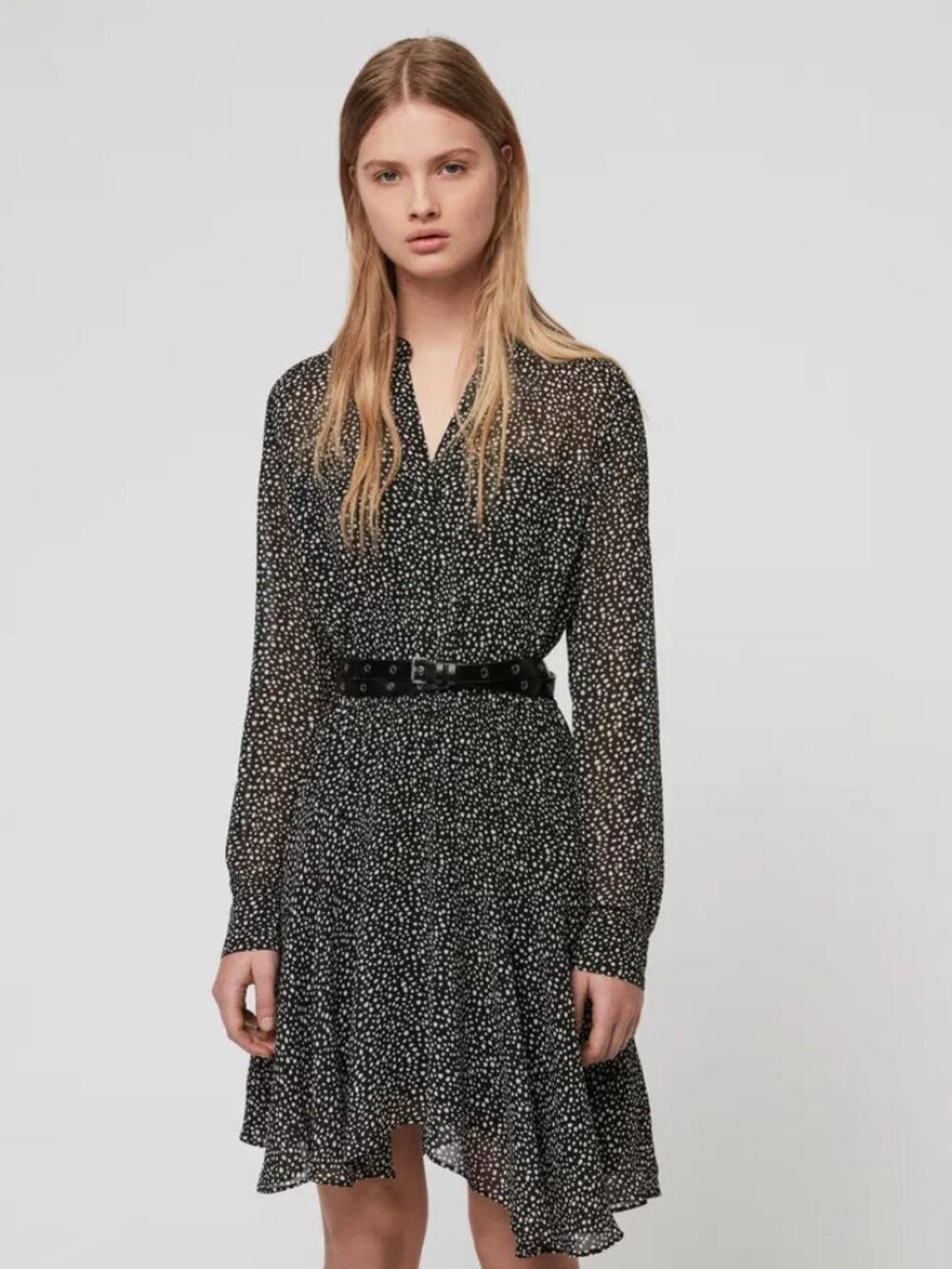 AllSaints Martina Splash Dress